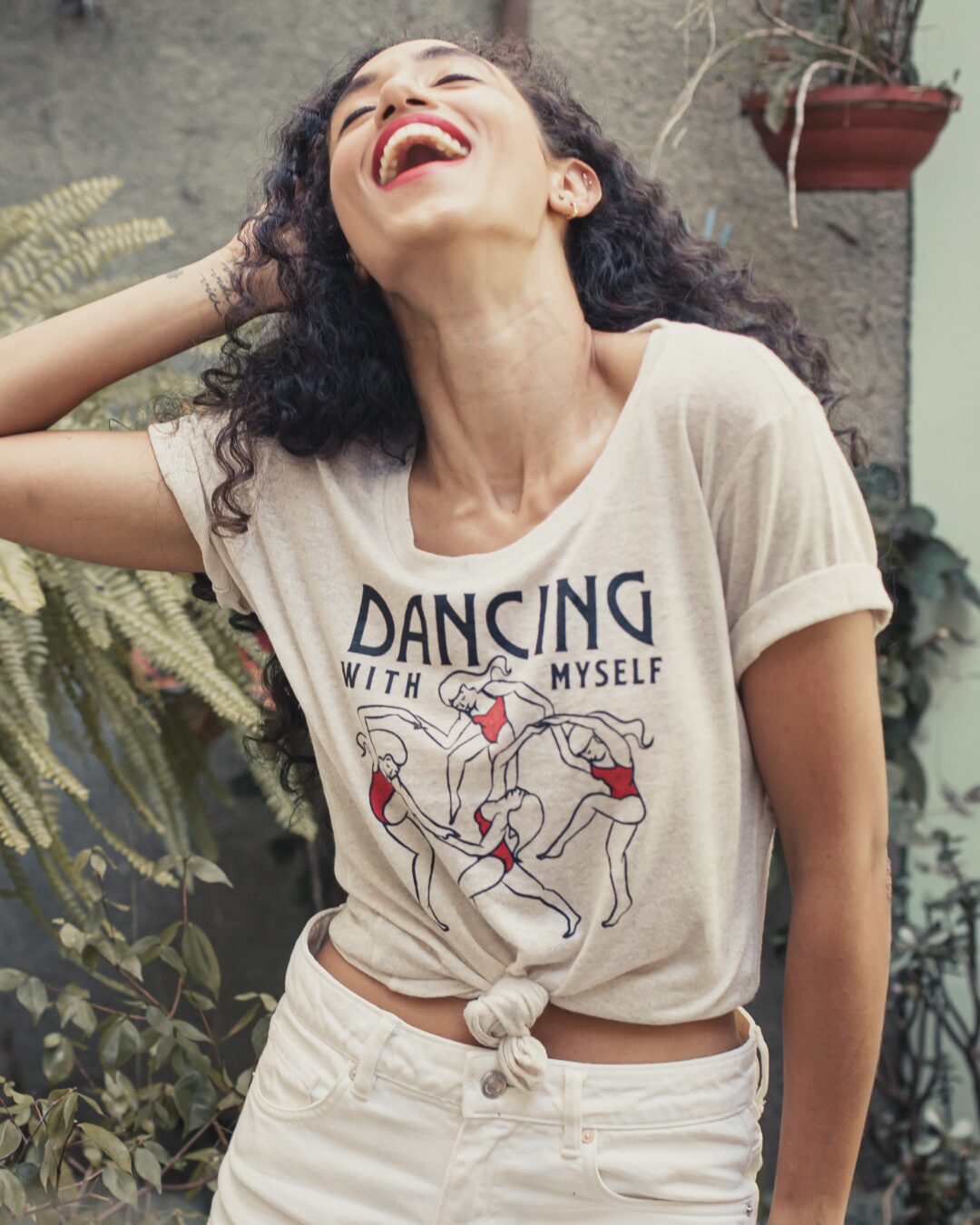 Camiseta Dancing_OFF WHITE